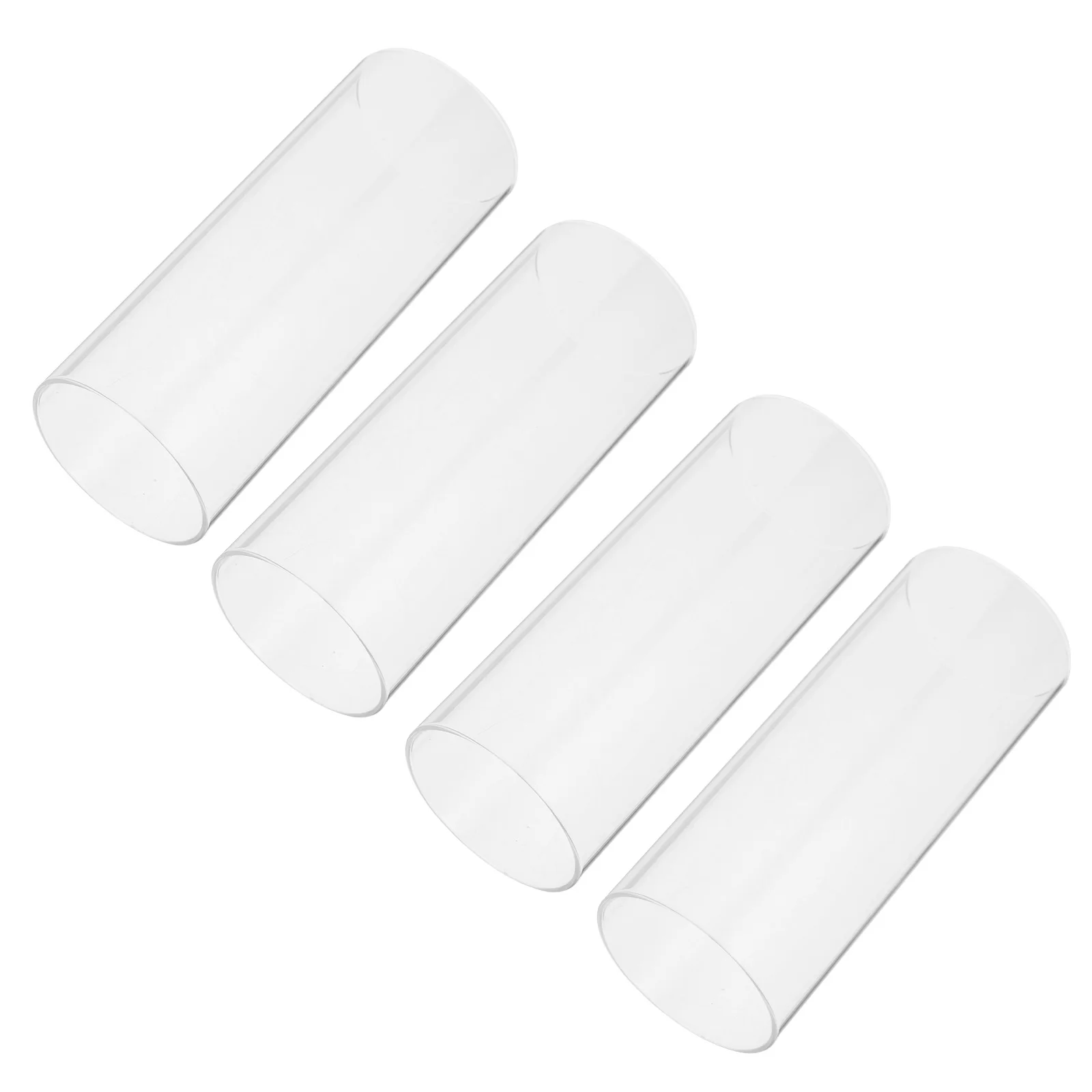 4 шт. простые стеклянные крышки для чашек из боросиликатного материала, ветрозащитная декоративная крышка, стеклянная крышка, контейнер