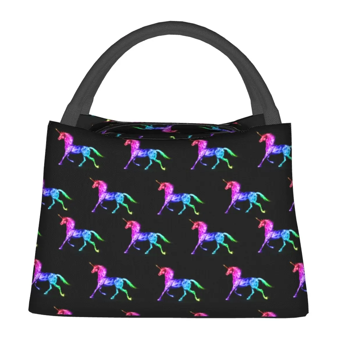 

Rainbow Unicorn Lunch Bag Cute Animal Print Portable Lunch Box Women Outdoor Picnic Graphic Cooler Bag Fun Thermal Lunch Bags