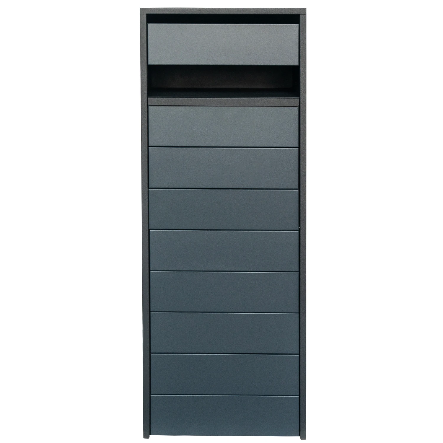 Weatherproof Metal Parcel Box for Secure Mail Drop Outdoor Home Delivery Lock Box with Black for Apartments Post Box