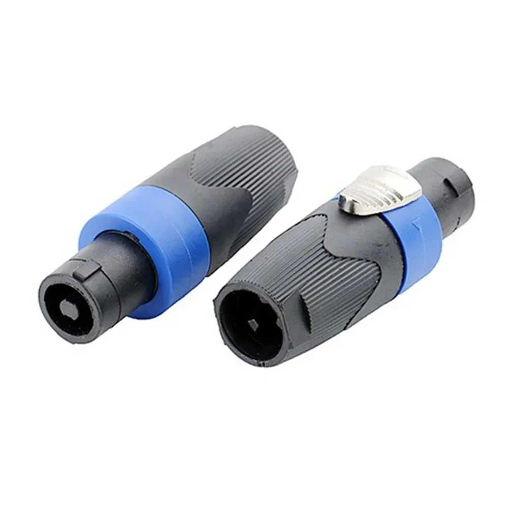 Conector de cabo de bloqueio de torção de plugue de alto-falante de 4 polos para NEUTRIK Tipo NL4FC Speakon Conectores de áudio SPK de 4 pólos macho