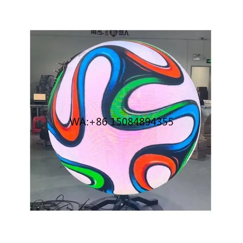 Circular Curve Round Ball Flexible Soft Module Spherical LED Screen Display Dynamic Video Playback P2.5 Outdoor 1m Diameter LED