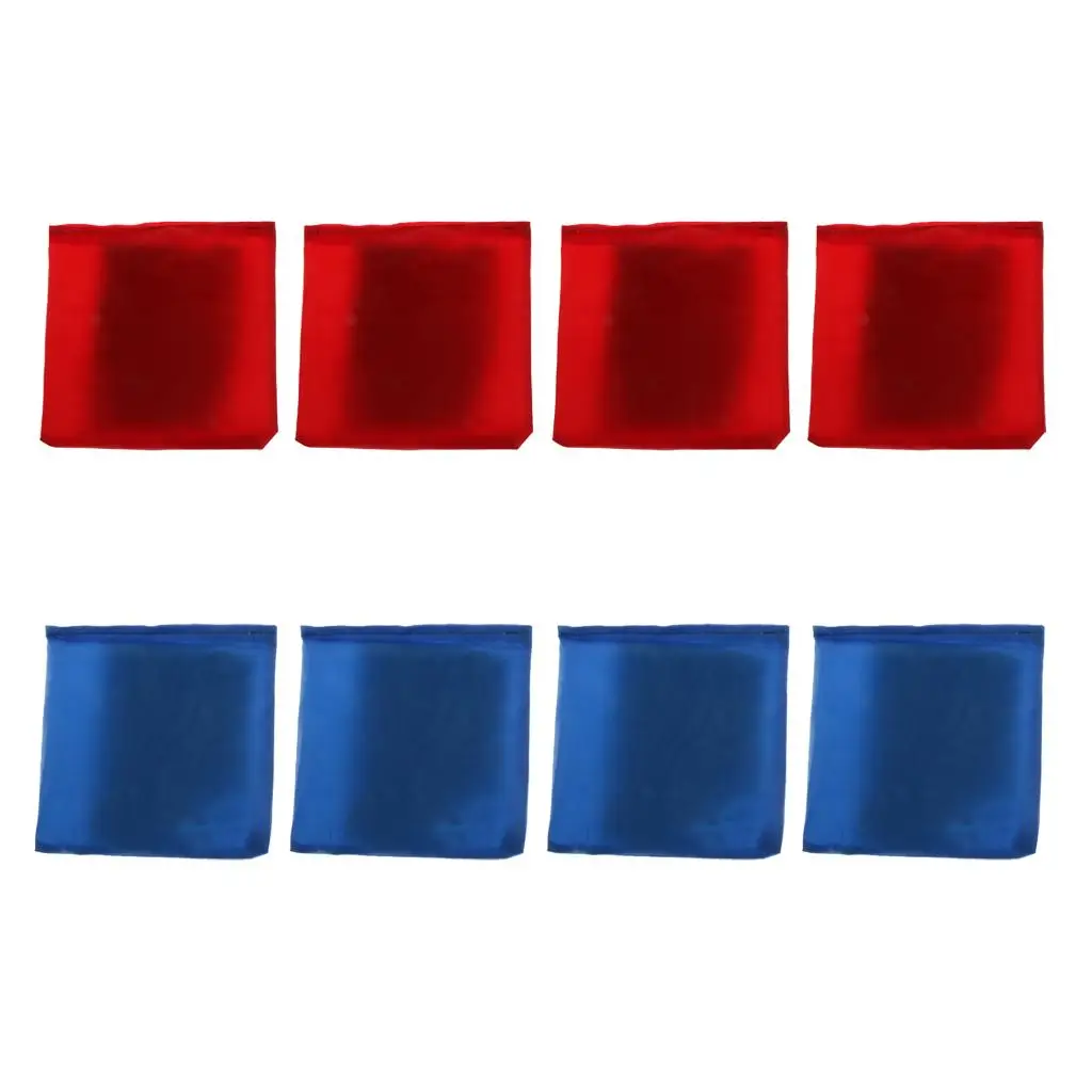 8pcs/ & Red Cornhole Bag 3.9'' x 3.9'' for Family Backyard Tossing Game