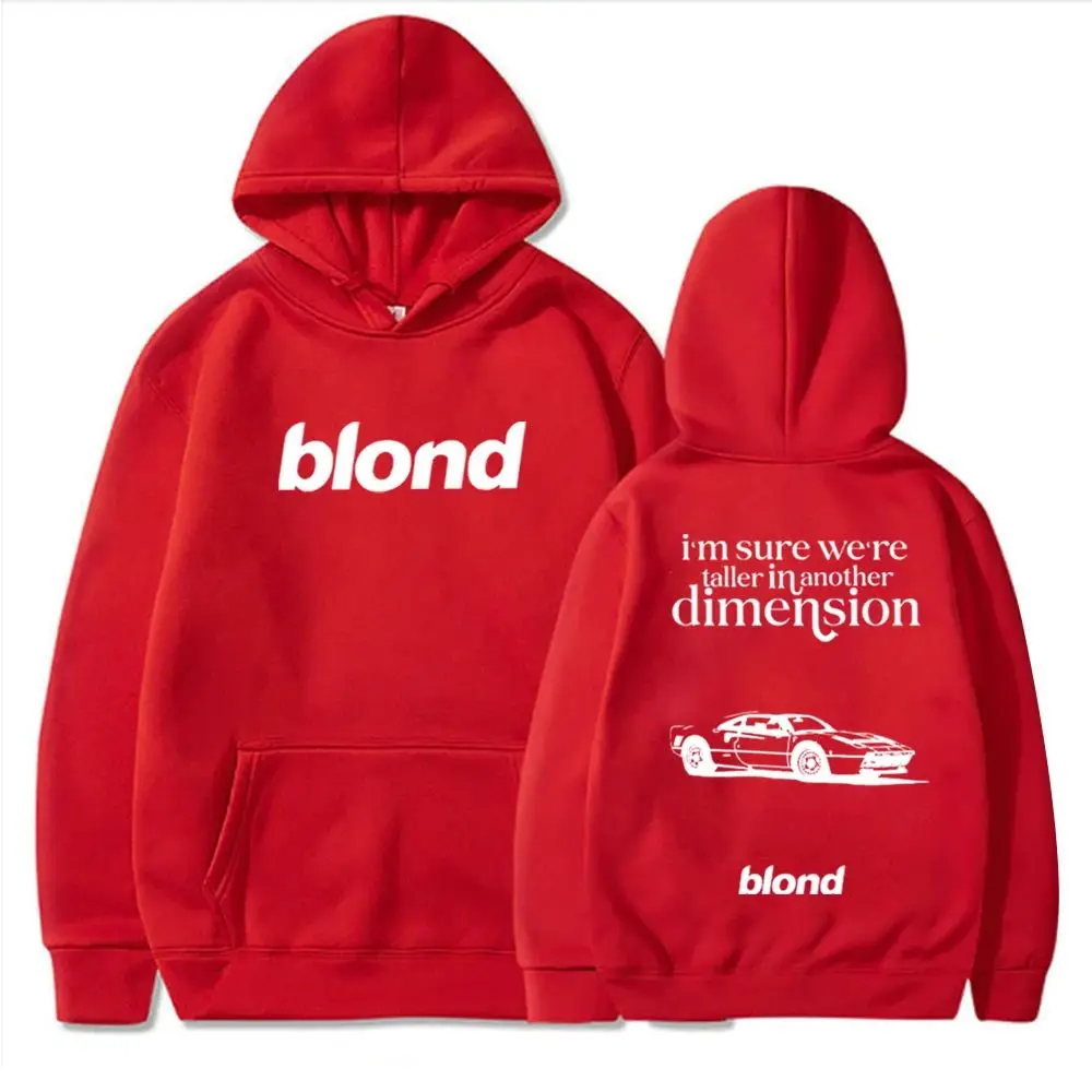 Frank Ocean Blonde Album Hoodie Frank Ocean White Ferrari Music Ladies Harajuku Long Sleeve Sweatshirt Unisex