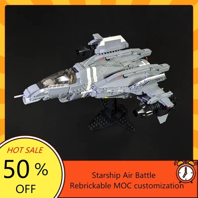 977PCS MOC Space Battle Series YSS-1000 Anti-Ship Spaceplane Sabre Model Building Blocks Technology Bricks Assembly Toys Gifts