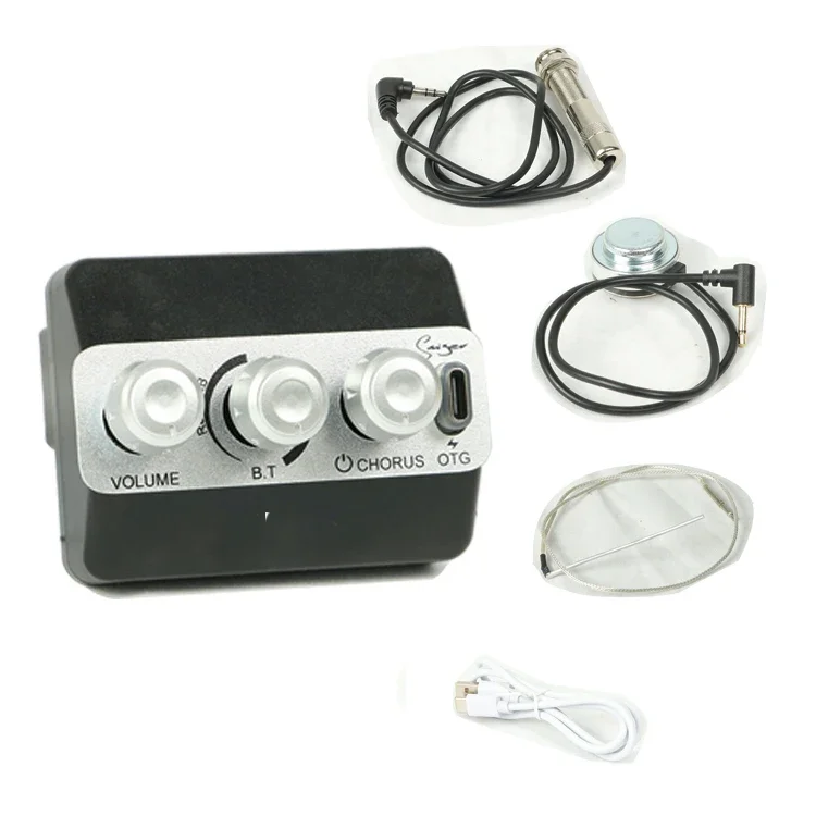 

Wholesale USB Rechargeable Guitar Volume Control Guitar Tuner Equalizer Acoustic Guitar Pickup Musical Instrument Accessories