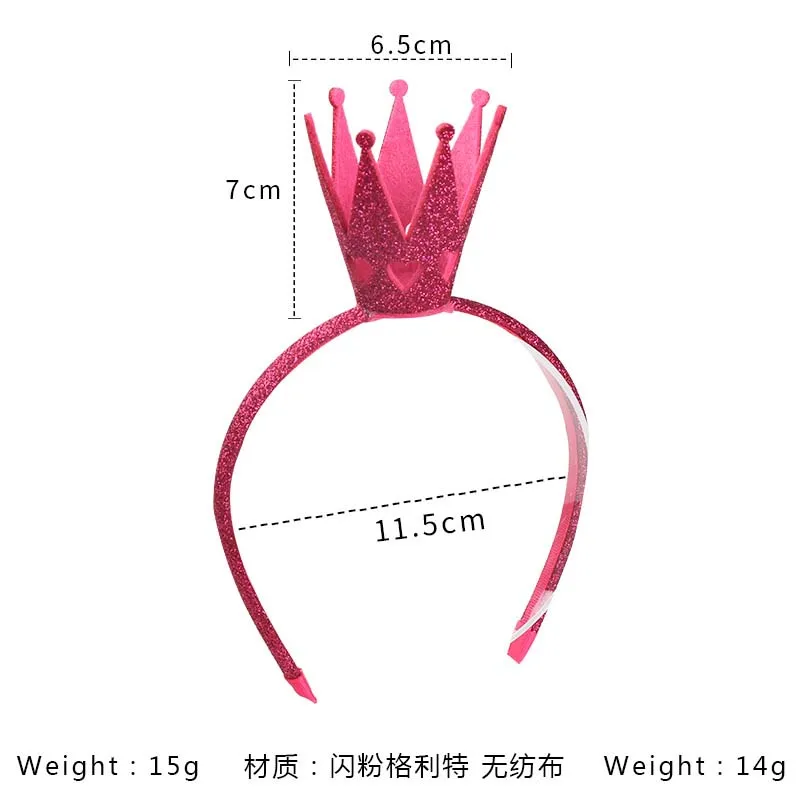 Happy Birthday Stereo Crown Girl Hollowed Out Hair Hoop Holiday Wedding Dance Children\'s Headwear Hair Accessories