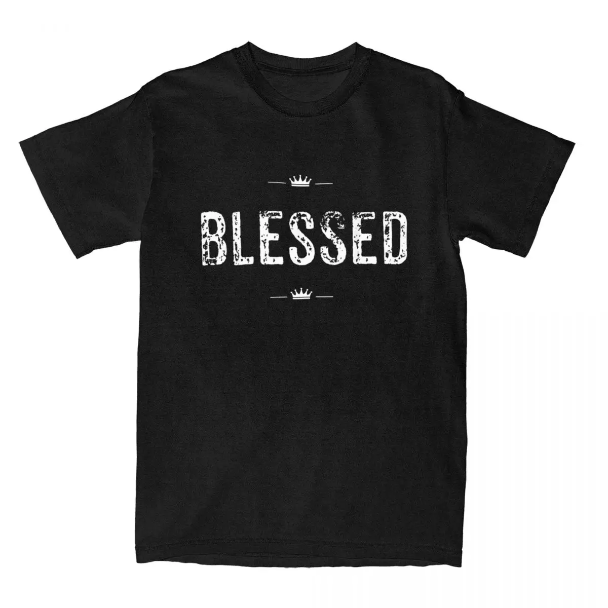 Men Christian Blessed Faith And Inspirational T Shirts 100% Cotton Clothes Novelty Good Life Humor Tee Shirt Adult T-Shirts