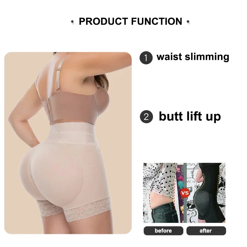 AfruliA Butt Lifter Tummy Control Panties Fajas Colombianas BBL Shorts Hip Enhancer Flat Belly Sheath Waist Trainer Body Shapers