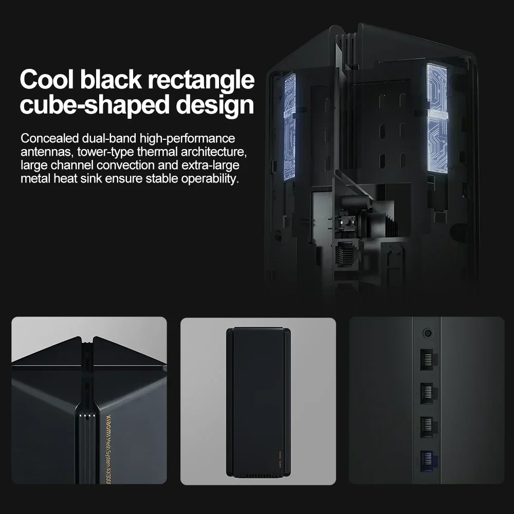 Xiaomi Router AX3000（2-Pack） Full Gigabit WiFi 6 5G WiFi Repeater Home Wireless 4 Antennas Dual-Frequency Network Extender