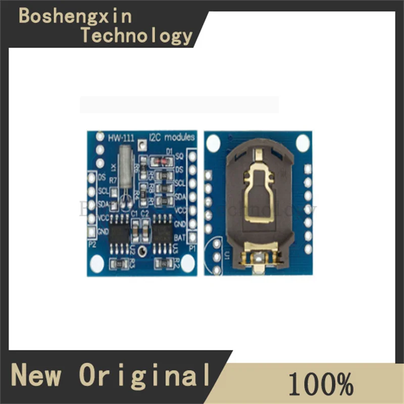 1 шт. крошечный RTC I2C 24C32 модуль памяти DS1307 электронных часов с аккумулятором