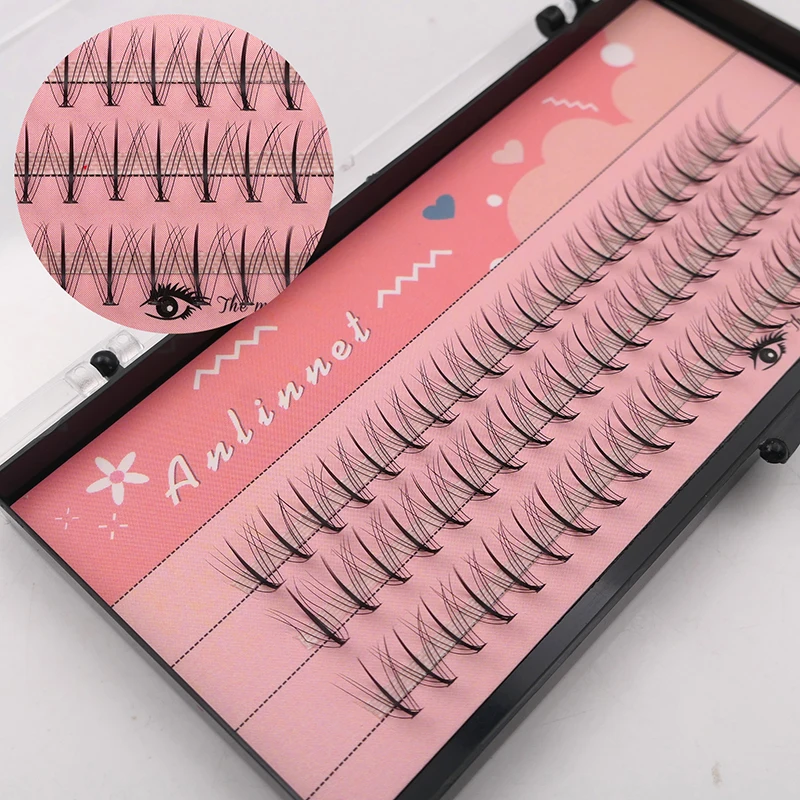 60 tufts of sandwich eyelashes, grafted eyelashes, artificial effect, eyelash extension, comic eyelashes, false eyelashes tool