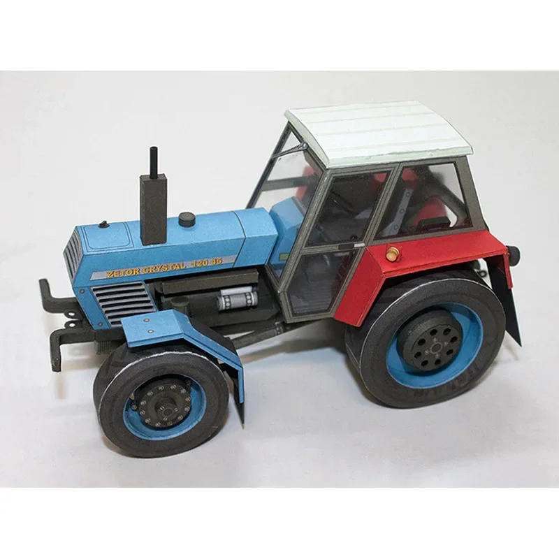 1: 32 Or 1:22 Czech Zetor120 45 Tractor Paper Model Agricultural Machinery Manual DIY