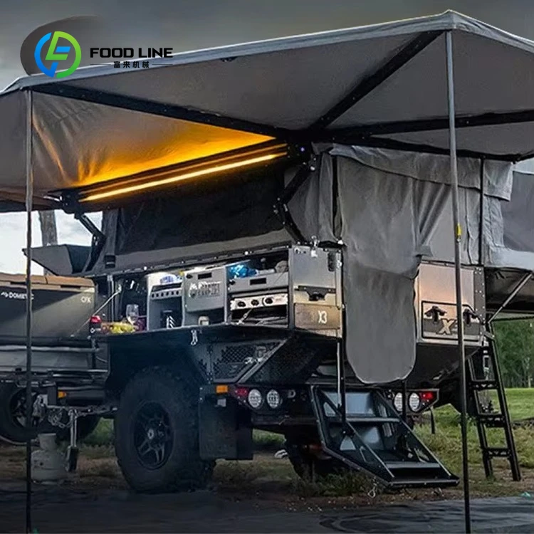 Autocaravana Personalizada, Casa Rodante 4x4 Todoterreno, Mini Casa Móvil, RV, Caravana de Camping, Remolque de Viaje Familiar, Suministro de Fábrica