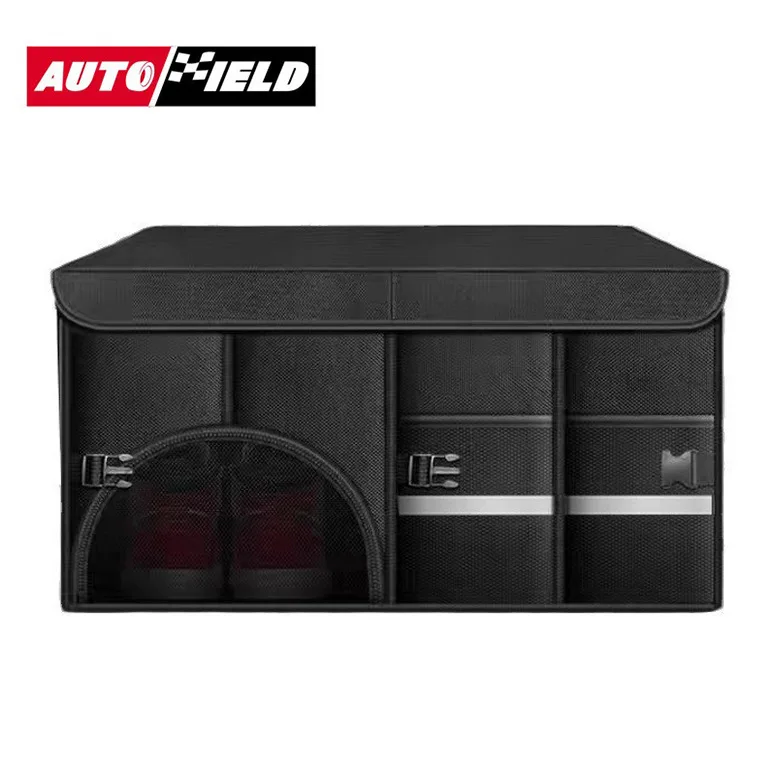55L Oxford Cloth Foldable Car Trunk Organizer - Storage Box for Shoes & In-Car Supplies 2