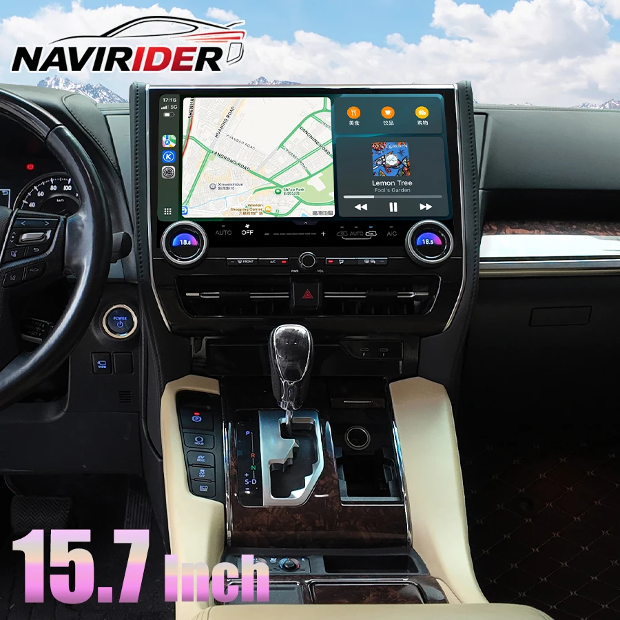Android 14 For Toyota Alphard 30 35 40 Series 2015-2021 Car Radio 15.7