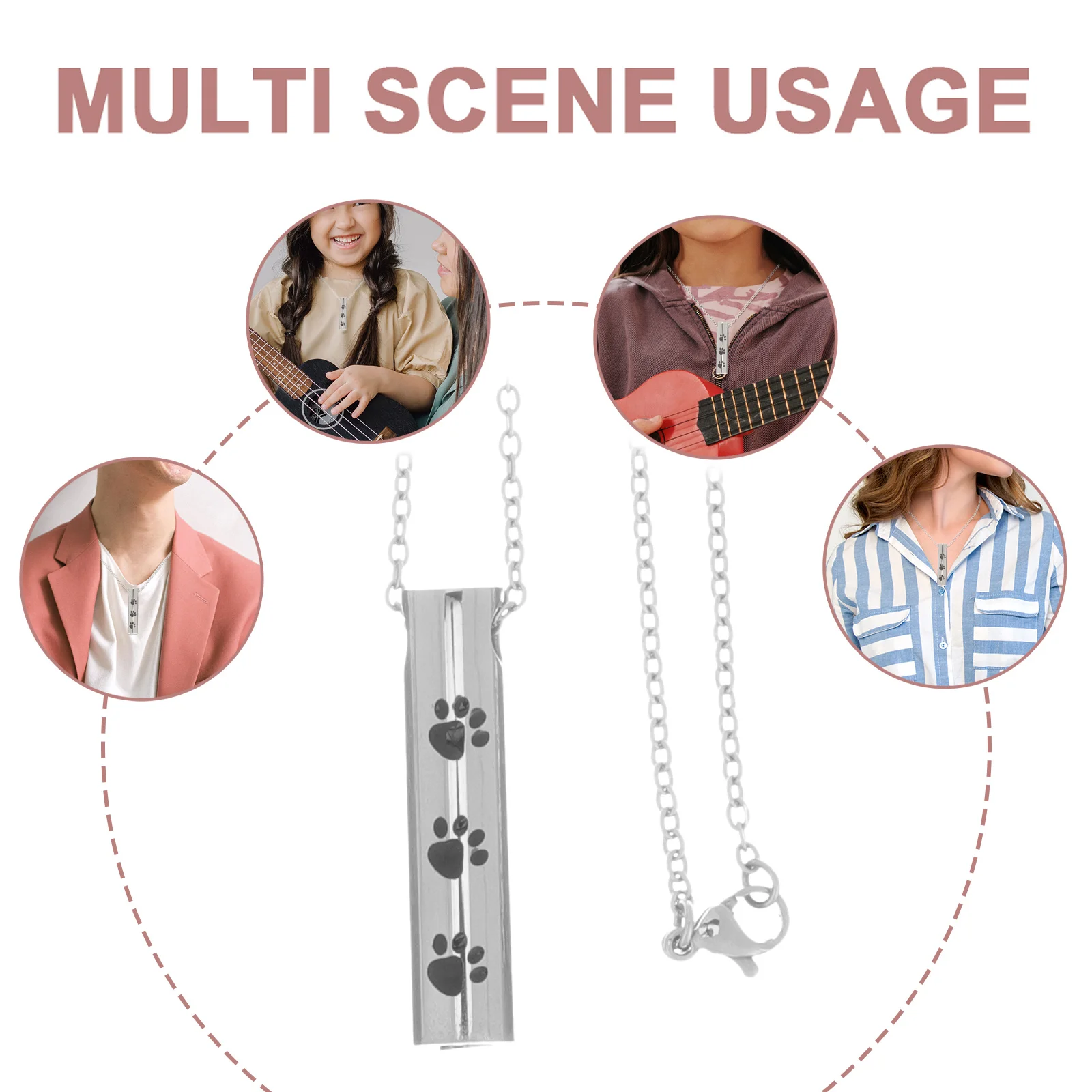 

Titanium Steel Urn Necklace for Ashes Women Cremation Pendant Memorial Man Pet Cat Dog Keepsake Metal Pendant Necklace Jewelry