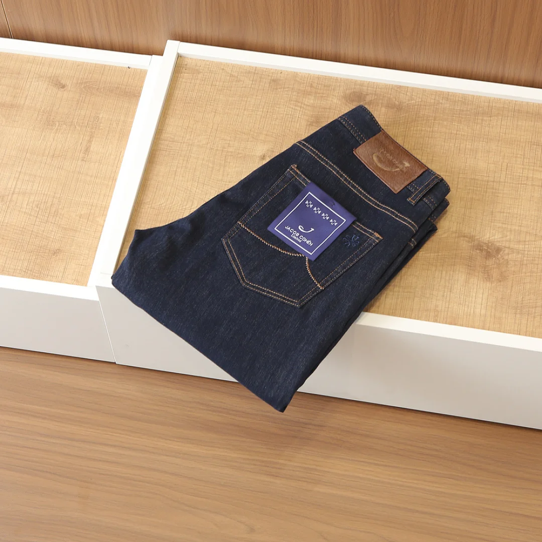 

BLSK CPRT Jeans Thin Cotton Men 2026 Spring Summer new breathable embroidery high quality straight Big size 29-42 long Pants