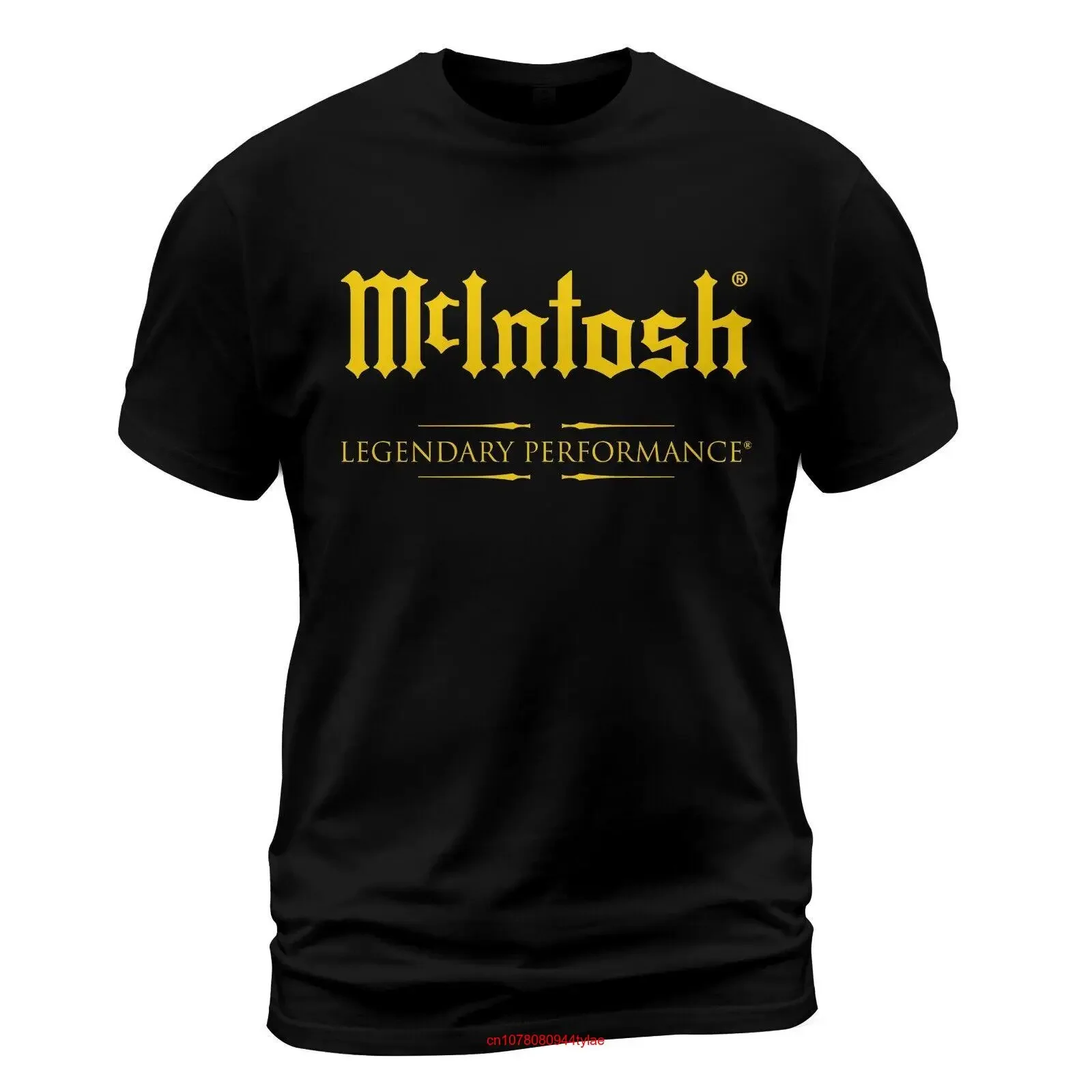 

McIntosh Laboratory Performance Gold Logo T Shirt Made in USA Size S to 5XL long or short sleeves