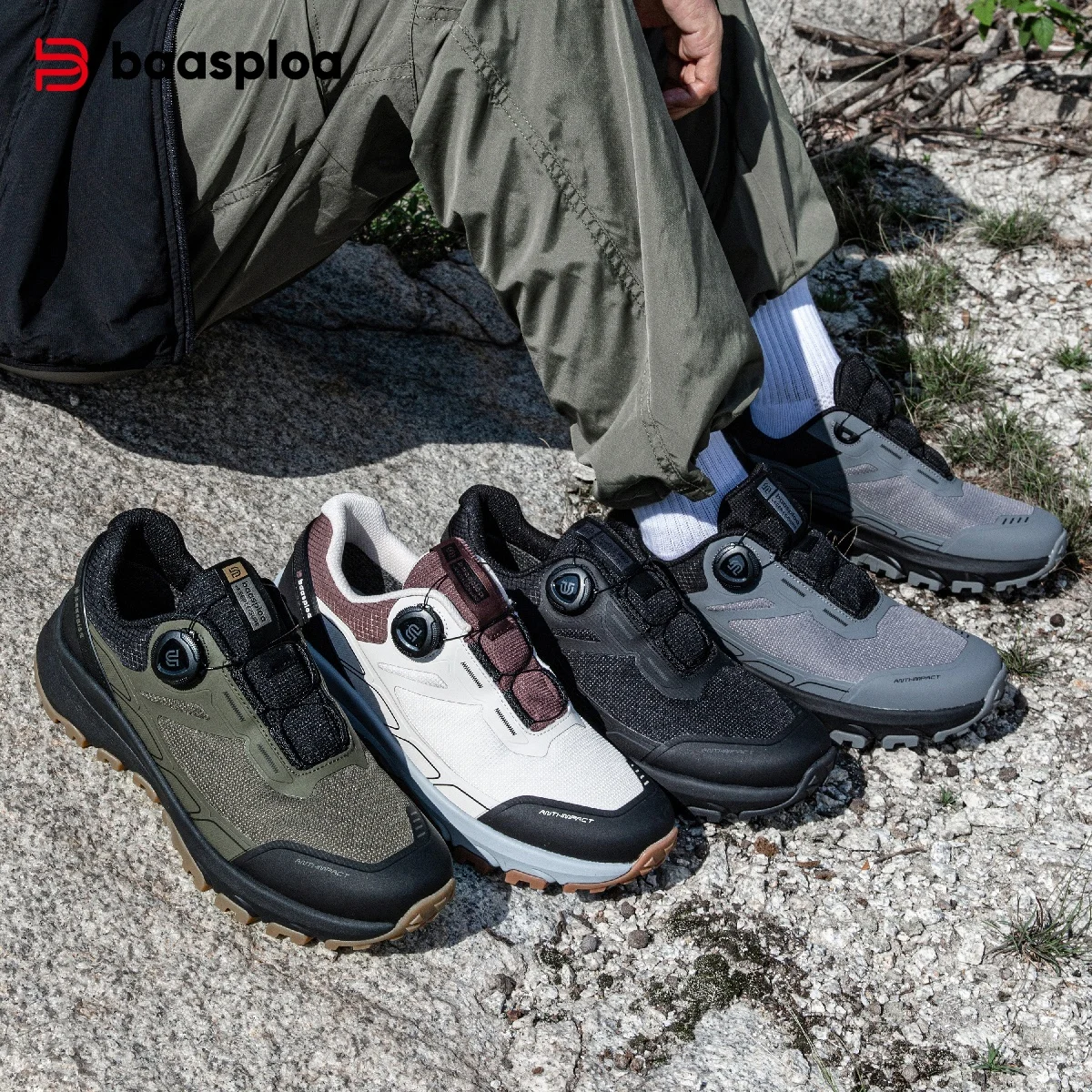 Men's Hiking Sneakers - Outdoor Trekking and Climbing Shoes