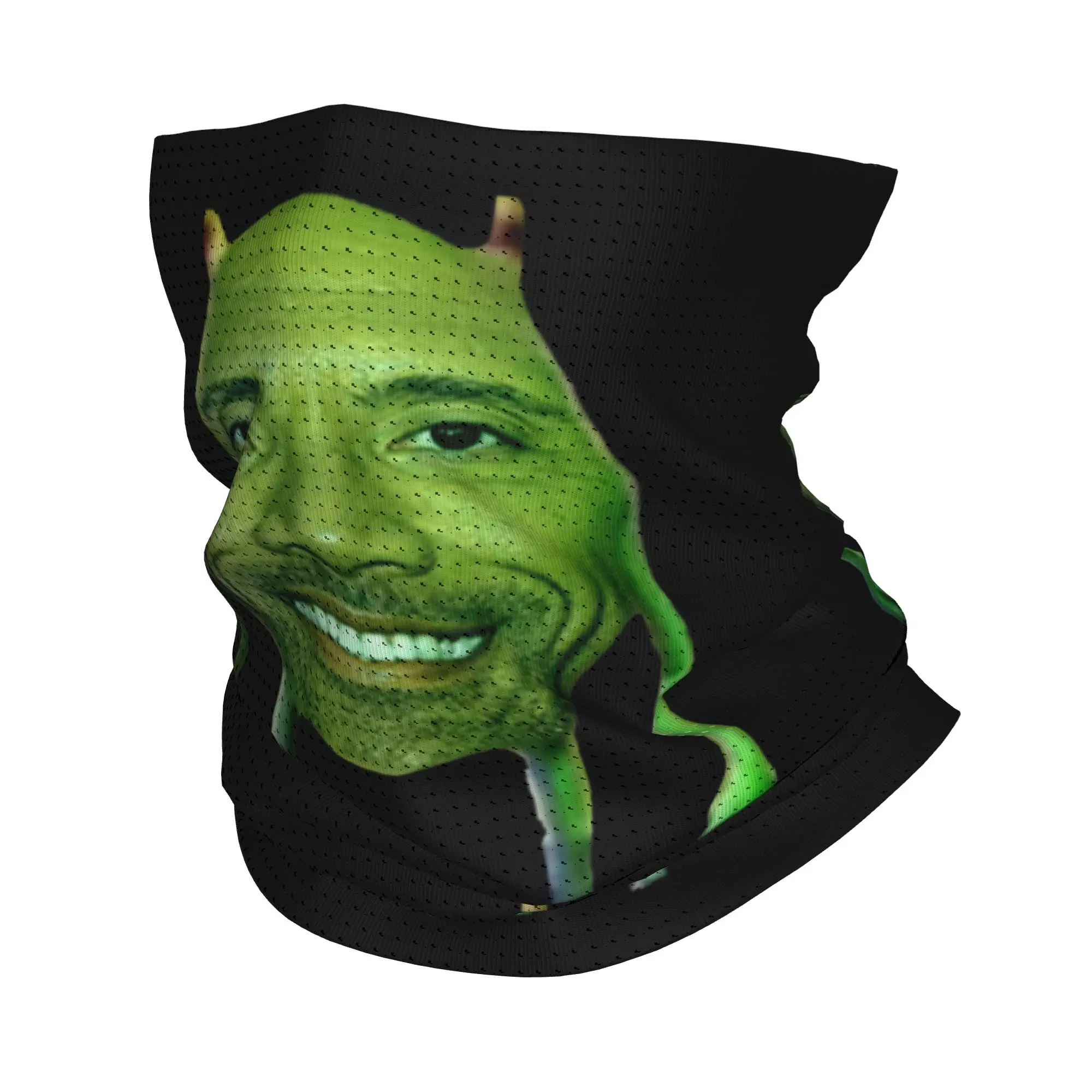 

Custom Dwayne The Rock Johnson Meme Bandana Neck Warmer Women Men Winter Ski Hiking Scarf Gaiter Face Cover