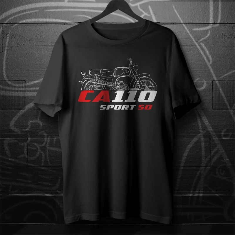 

2025 Man T Shirt Casual Hondas CA110 Super Sports Cub 50 T-shirt Motorcycle Graphic Summer Short Sleeves 100% Cotton