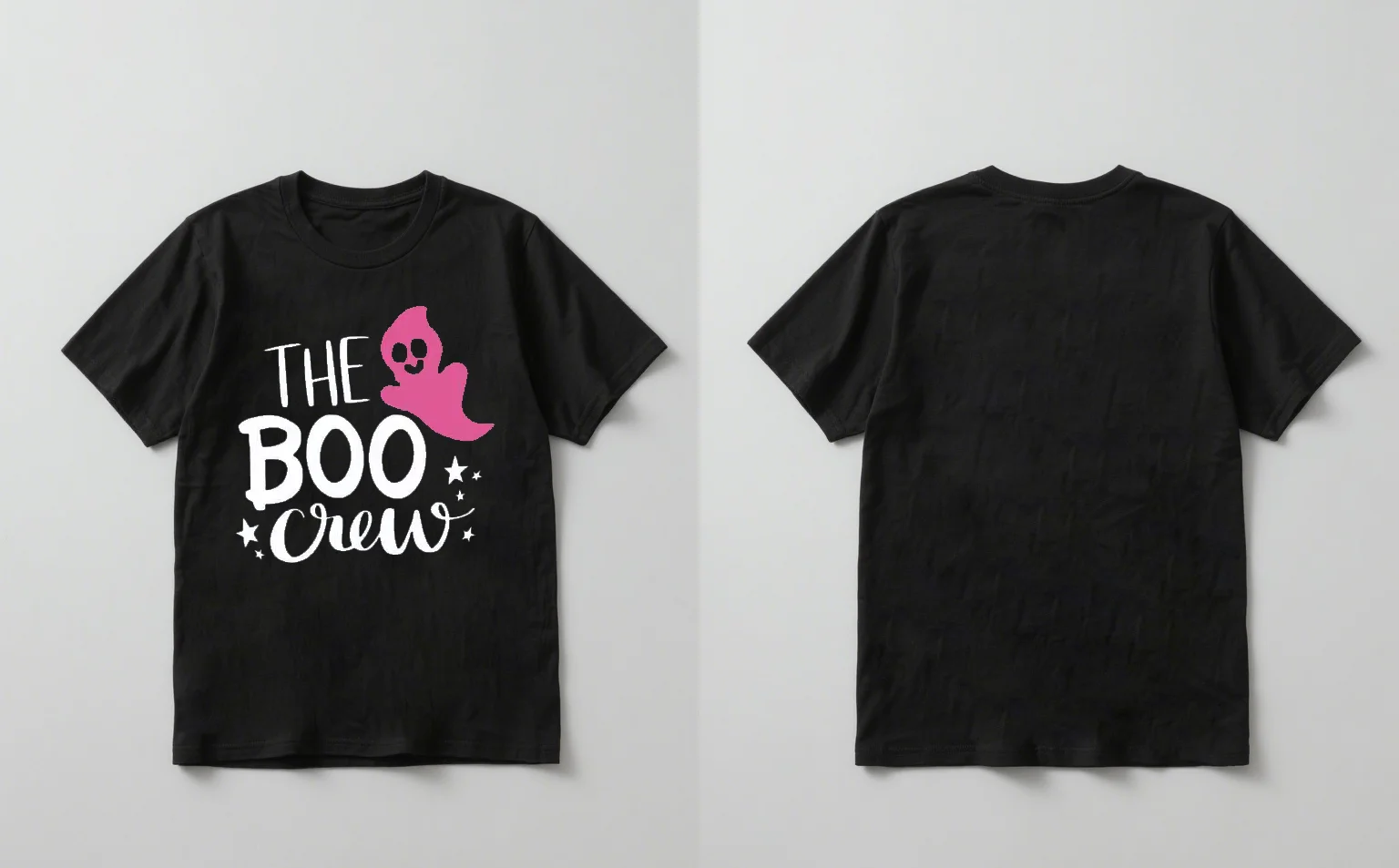 

2025 New Trendy The Boo Crew Ghost Print Short - Sleeve T - Shirt Casual Unisex
