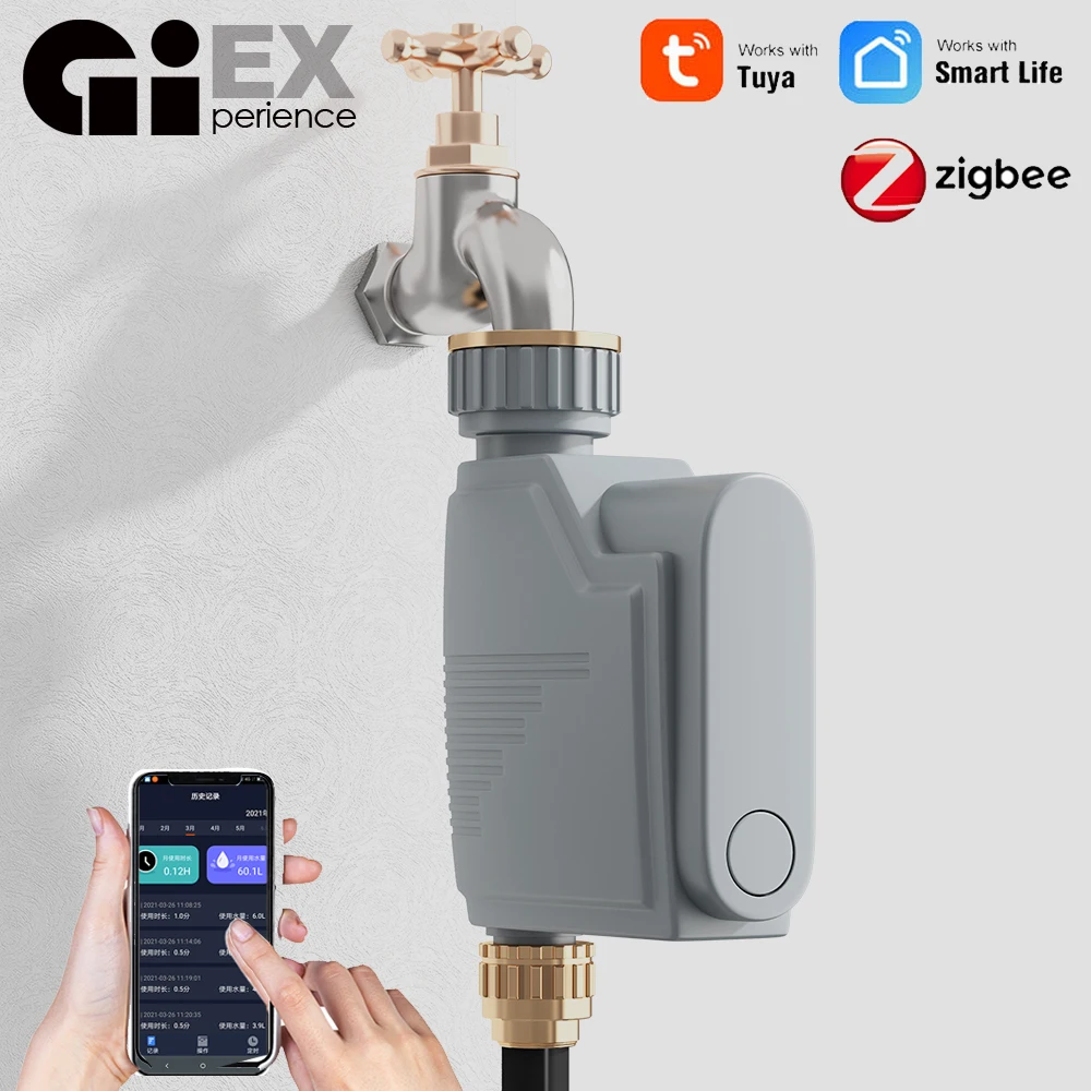 ZIGBEE WIFI Garden Watering Timer Smart Sprinkler Drip Irrigation Irrigation System Water Controller TUYA  Alexa Google Home