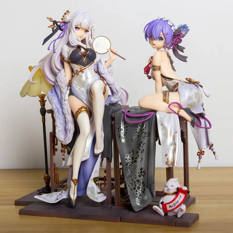 

KADOKAWA Animester Re:Zero Rem Emilia Graceful Beauty Ver. 1/7 Scale PVC Action Figure Anime Figure Model Toys Doll Gift