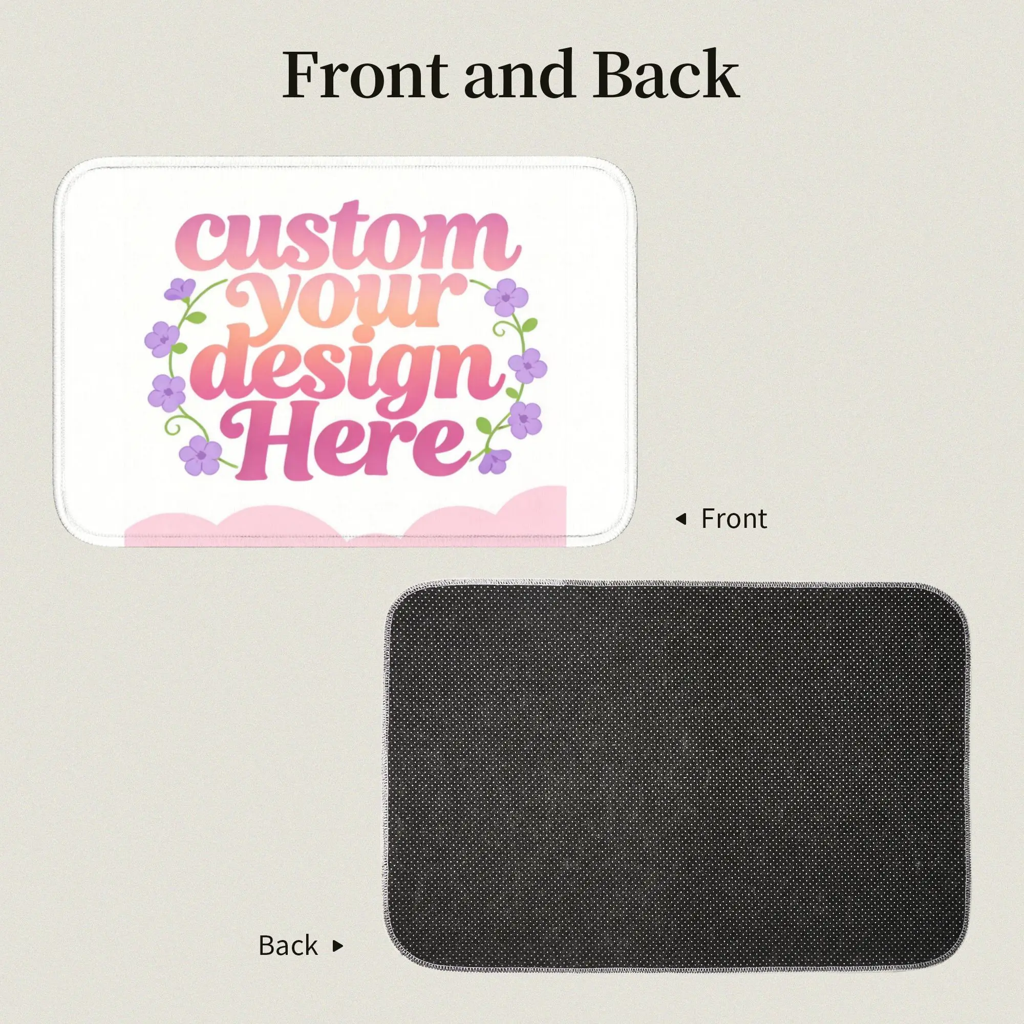 Custom Your Photo Logo Text Doormat Non-Slip Entrance Welcome Kitchen Bathroom Floor Door Mat Toilet Living Room Carpet Rug
