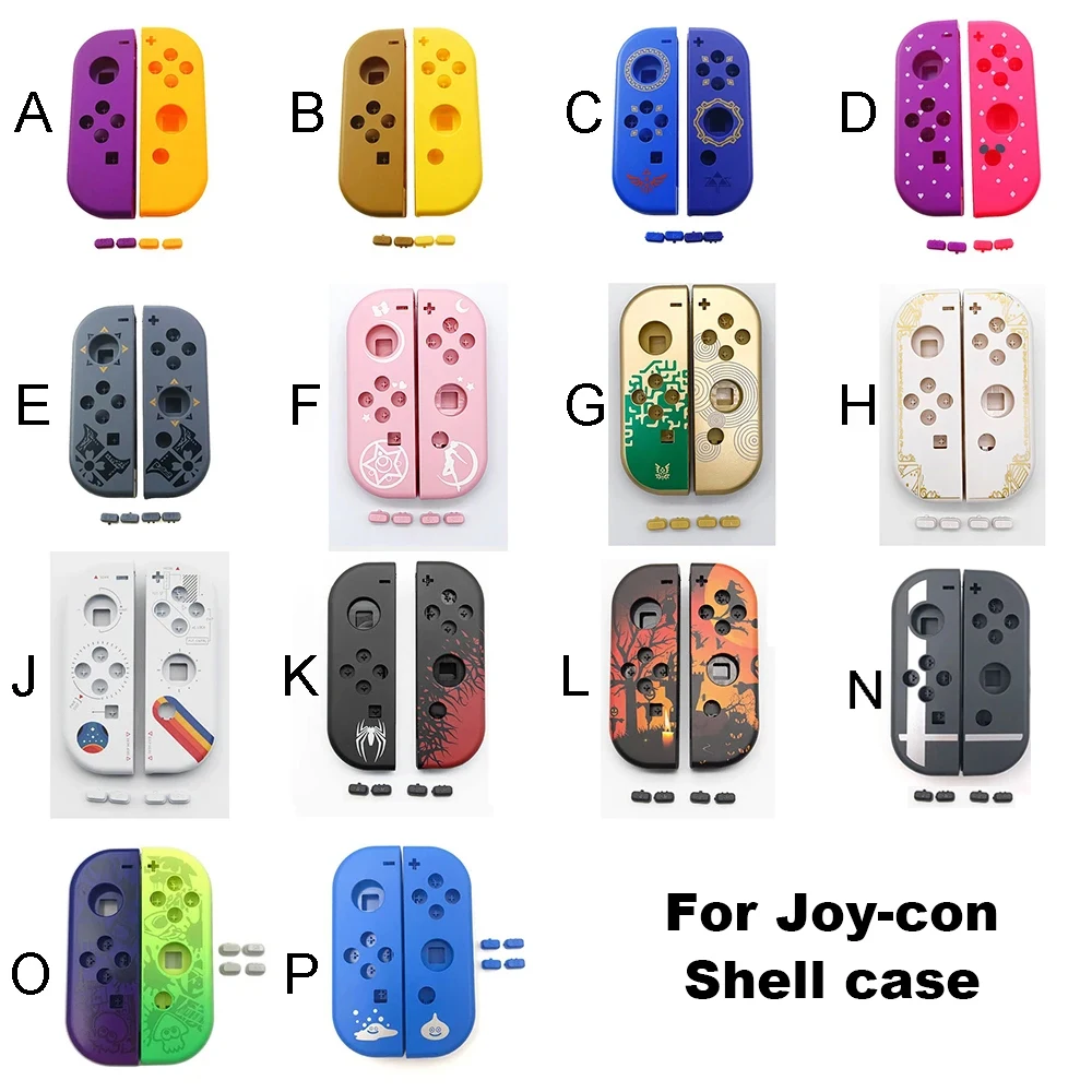 Modello di cartone animato Fronte posteriore con cornice centrale Custodia protettiva Cover in plastica per controller Nintend Switch NS NXJoy-Con