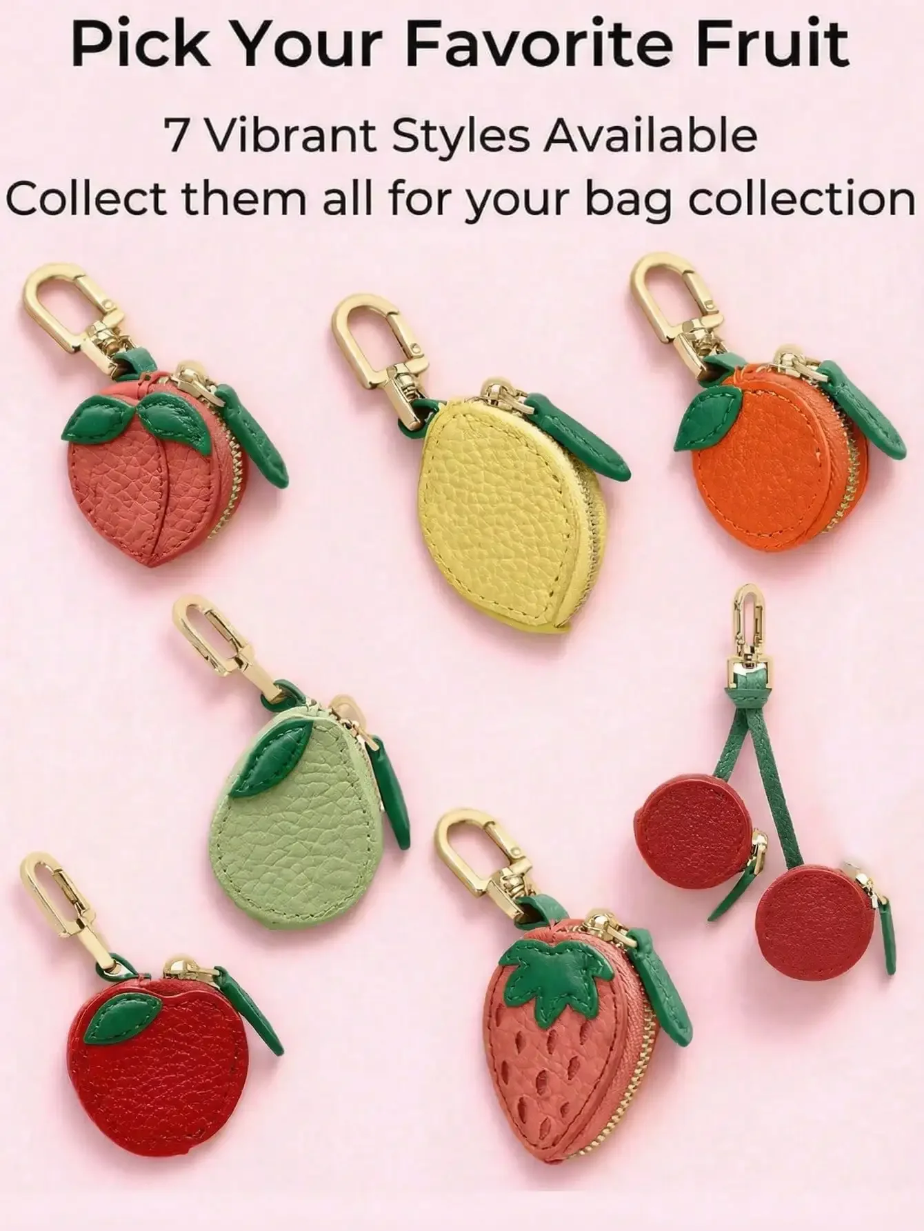 

1pc Fruit Pattern Wallet Keychain, Fruit Pendant, Compatible With AirTag And Wallet Coin Purse, Cute Mini Keychain Wallet, Gift For Girls/Women, Mini Wallet, Coin Purse, Christmas Gift, Women's Gift, Christmas Stocking Stuffer