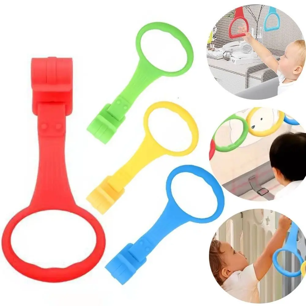 Baby Toys Bed Rings Pull Ring Stand Rings For Playpen Baby Crib Hooks Stand Rings Baby Walking Assist Tools