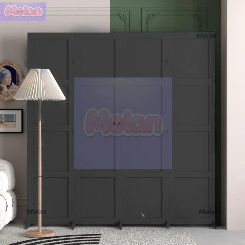 

Black Nordic Modern Simple Home Screen Partition Wall Living Room Folding Mobile Restaurant Clothing Store Block Decoration