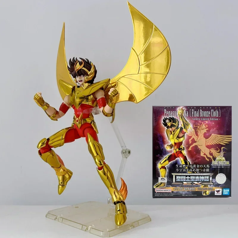 

Original Bandai Limited Edition 15th Saint Myth Cloth Ex Pegasus Seiya Final Bronze Cloth Golden Anime Model Garage Kit Toy