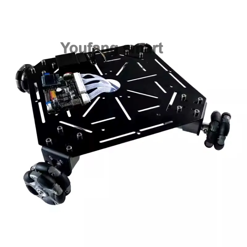 5kg Load ROS 4WD Omni Wheel Robot Car Chassis with Encoder Motor Square Mobile Robot for STM32 Ps2 Programmmable Robot DIY Kit - Image 5