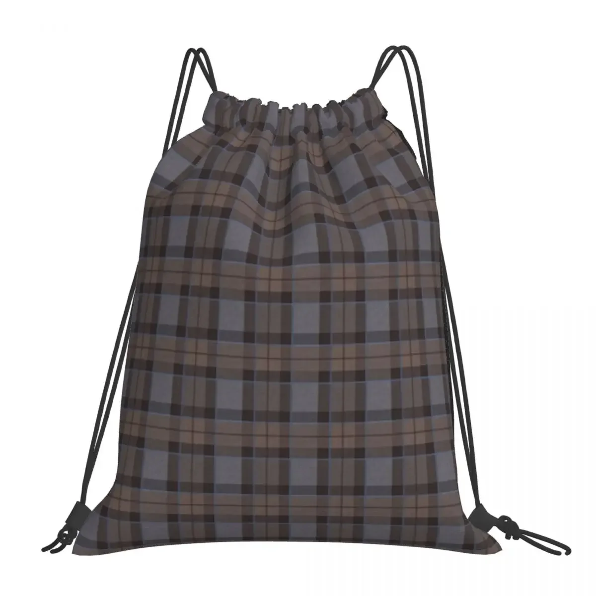 

Outlander Tartan - Fraser Tartan Backpacks Portable Drawstring Bags Drawstring Bundle Pocket Shoes Bag BookBag For Travel School