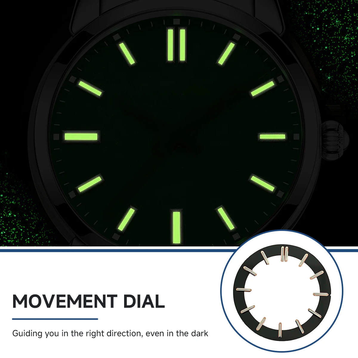 Mods 31.8mm Black White Transparent Skeleton W atch Dial Face Fit NH35 NH36 NH38 NH70 NH71 NH72 Automatic Movement Watch Parts