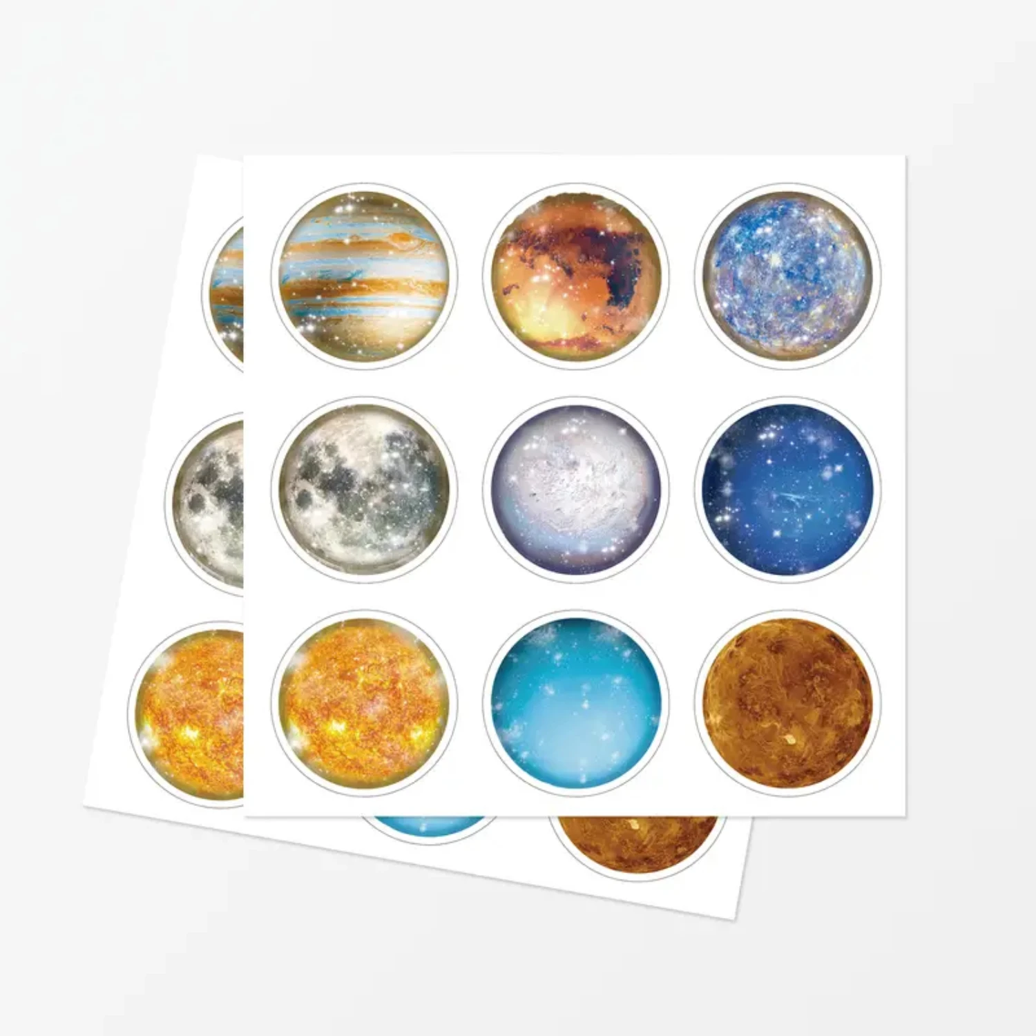 Lot de 12 sacs en papier à thème Cool Blue Space System avec autocollants – Goodie amusante et colorée pour les enfants, Perfect Boys Grea