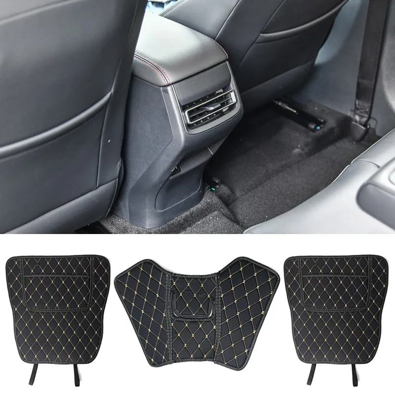 

Vtear Защитный чехол для спинки автомобильного сиденья, противогрязные коврики для интерьера, аксессуары из искусственной кожи для Changan Uni-t 2023 2024