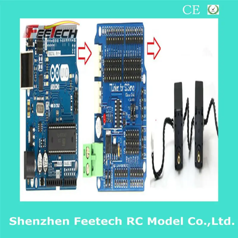 Feetech SCS15 15kg.cm Servo Arduin com corrente de margaridas