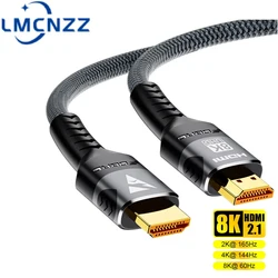 8K@60Hz 4K@144Hz High Speed Cable 48Gbp HDMI-Compatible 2.1 Cable Splitter  For HDTV Laptop Monitor Projecto PS5 TV BOX