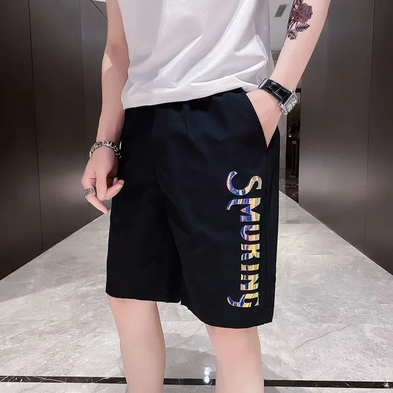 Quick Dry Shorts for Men Sweat Cargo Bermuda Man Short Pants Board Y2k In Bulk 3 Quarter Hot Deals Pack No Logo Streetwear Loose