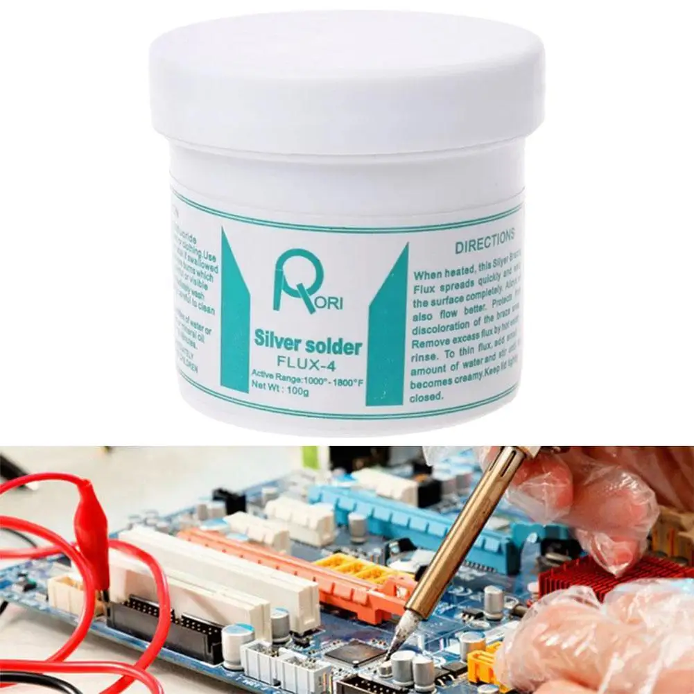 

100g/box White Solder Paste Soldering Paste Flux Silver Brass Brazing Powder For Welding Aluminum For 620-850 Degrees G6G7