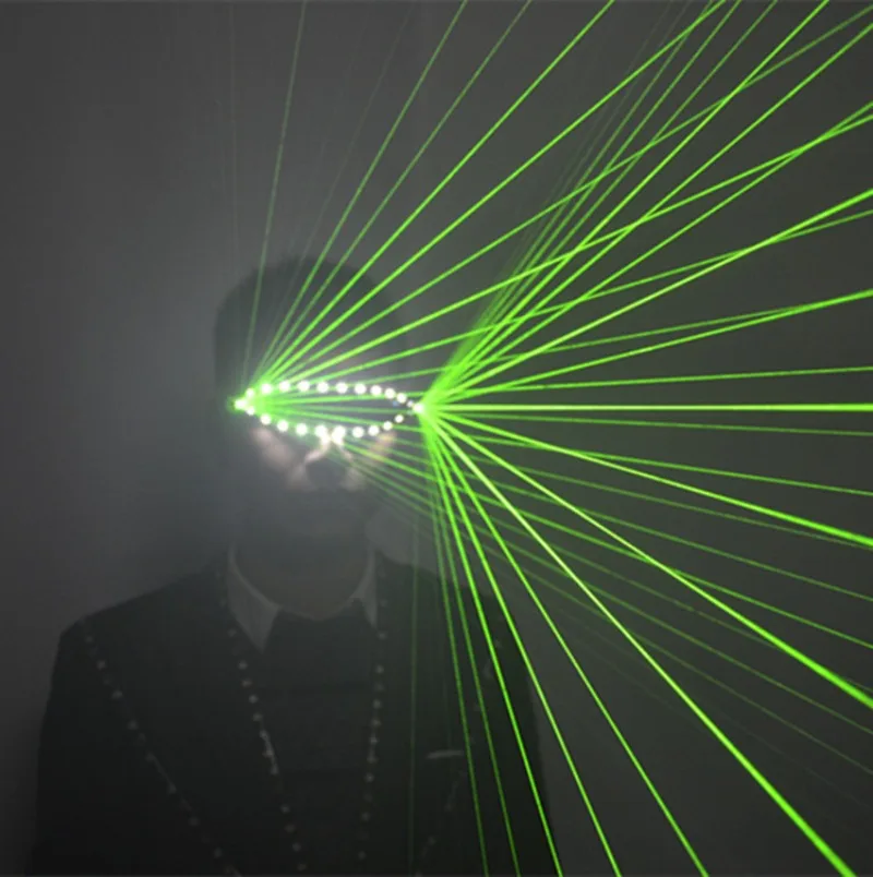 Laser Glasses LED Glowing Strobe DJ Electric Music Festival Performance Creative Personalized Costume Props Laser Dance