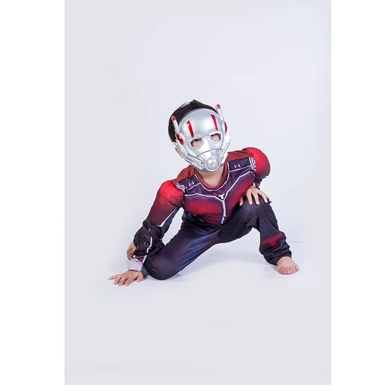 Ant man Kids Muscle Jumpsuits Muscle Superhero Party Cosplay Costumes Halloween Christmas Gift Antman