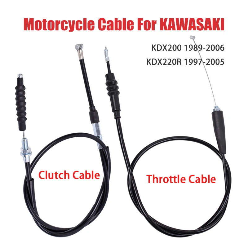Motorcycle Throttle Cable Clutch Wire for KAWASAKI KDX200 KDX 200 1989-2006 KDX220R KDX220 KDX 220 R H6F 1997-2005 200CC 220CC