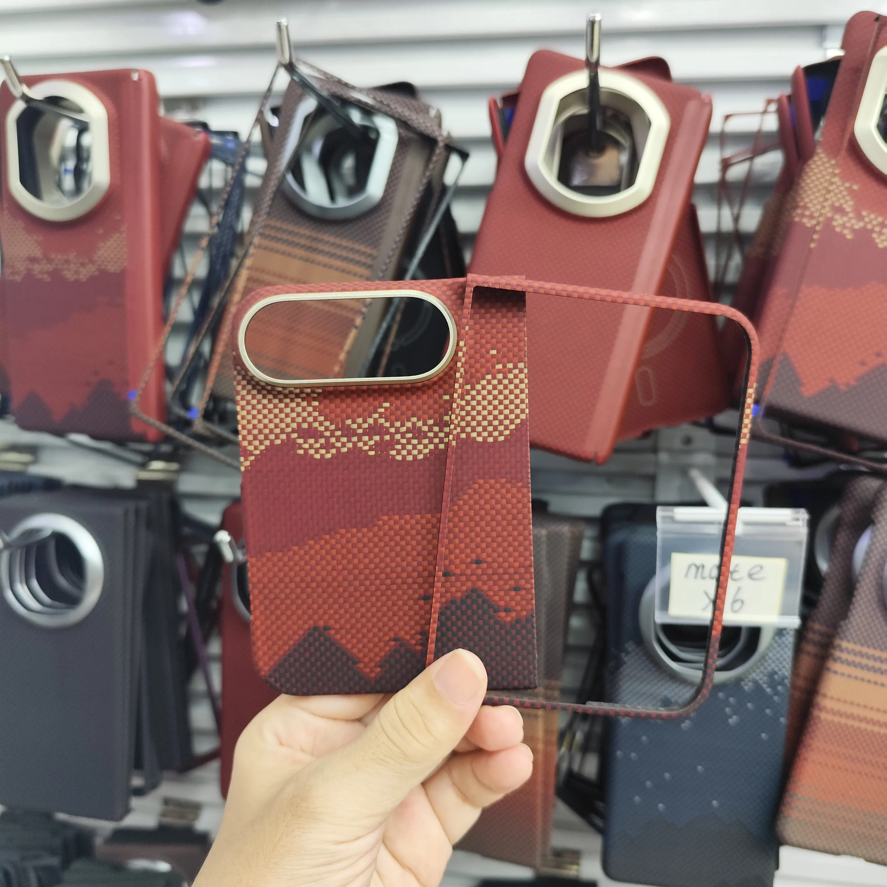 Kevlar Carbon Fiber Magnetic Phone Case for iPhone Duo 18 Fold Business Aramid Fiber for Magsafe Case for Apple Fold iPhone DUO