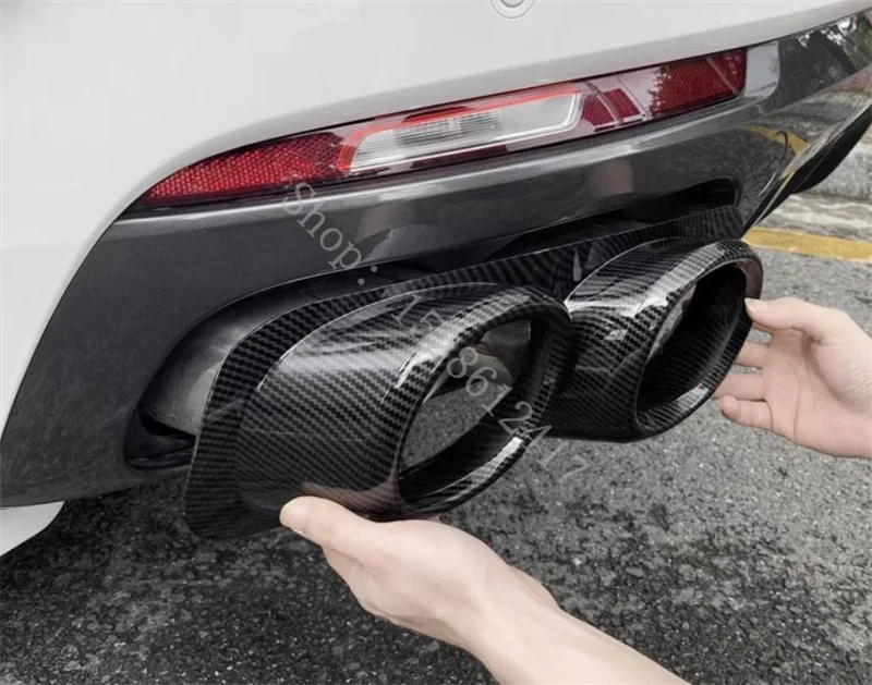 Tail throat cover appearance special exhaust pipe sports decoration Car Accessories for changan UNI-K 2021 UNIK 2pcs