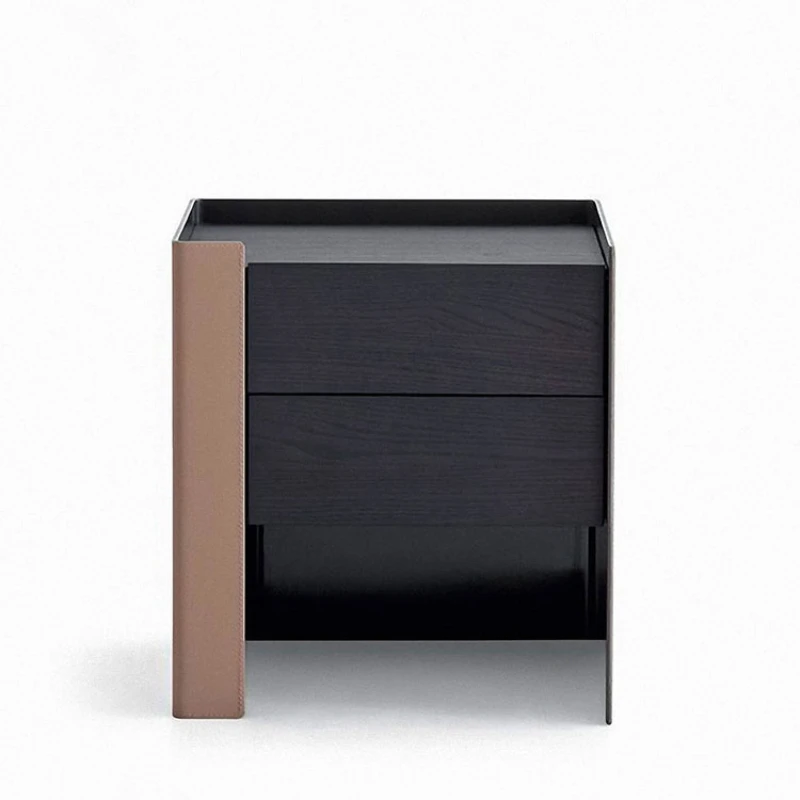 Smart bedside table, luxurious and luxurious, bedroom, bedside small cabinet, storage hopper cabinet, wireless charging