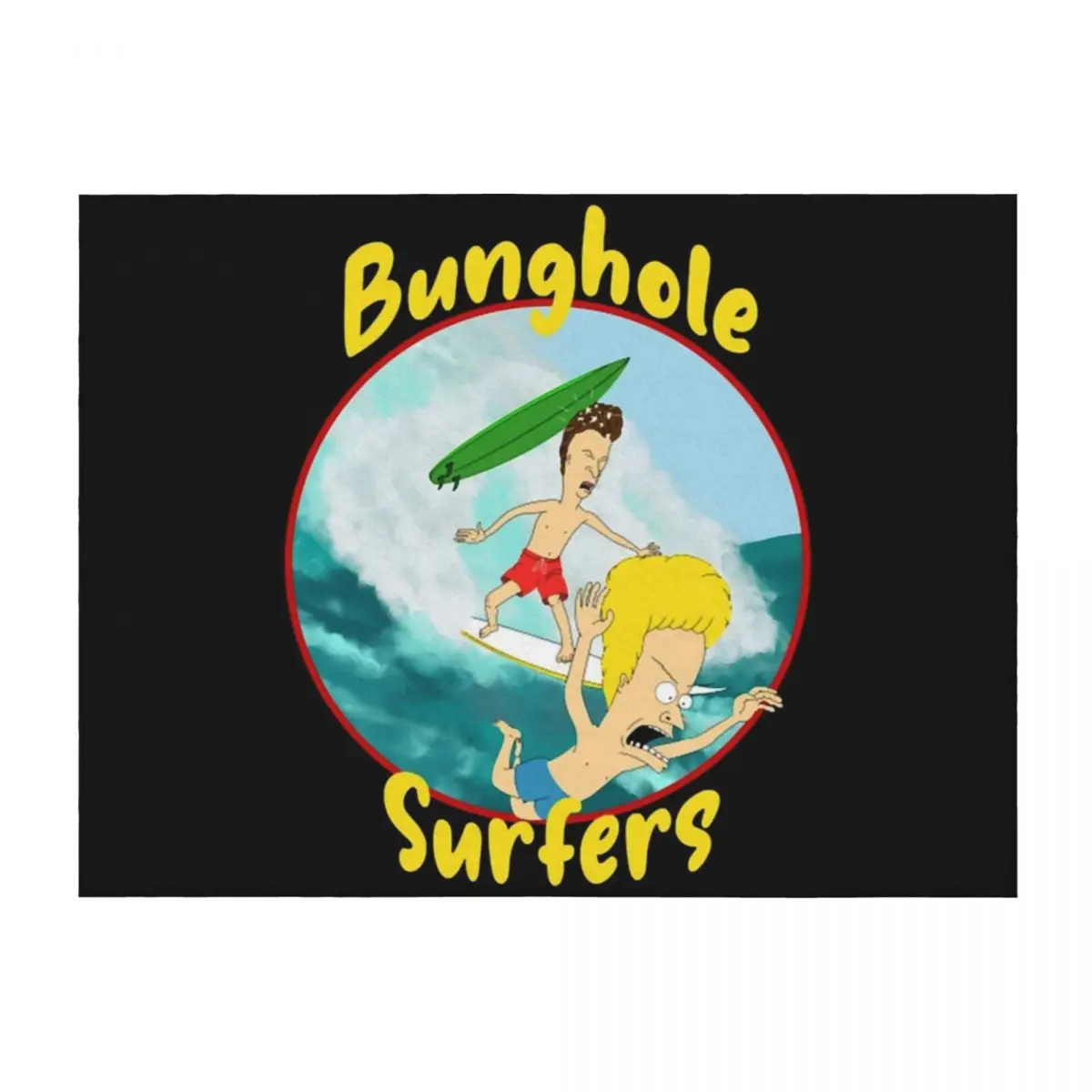 

Bunghole Surfers Throw Blanket Luxury St Soft Plaid Hair Thermals For Travel Blankets